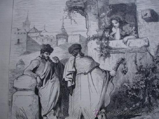 Arte: LA SERENATA VALERIANO BECQUER 1874 - Foto 1