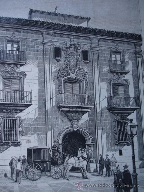 Arte: LOGRO&Ntilde;O PALACIO DE ESPARTERO  1874 - Foto 1