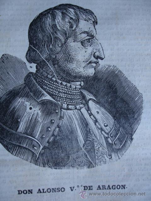 Arte: ALFONSO V DE ARAGON 1838 - Foto 1