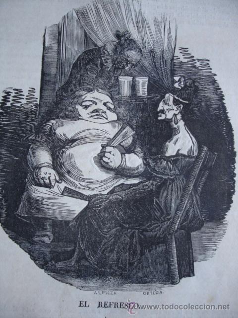 Arte: EL REFRESCO    GRABADO DE  1838 - Foto 1
