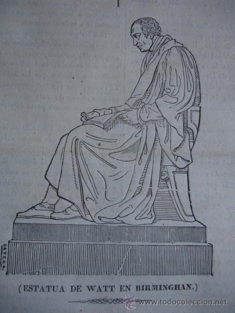 Arte: WATT EN BIRMINGHAN  1838 - Foto 1