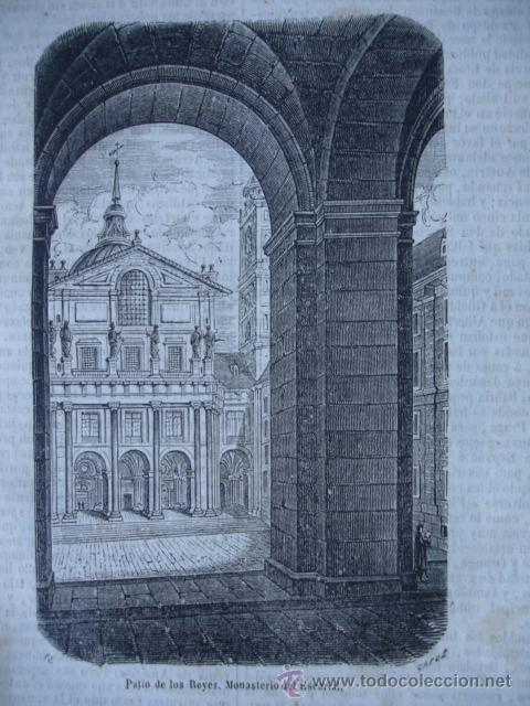 Arte: EL ESCORIAL PATIO DE LOS REYES - Foto 1