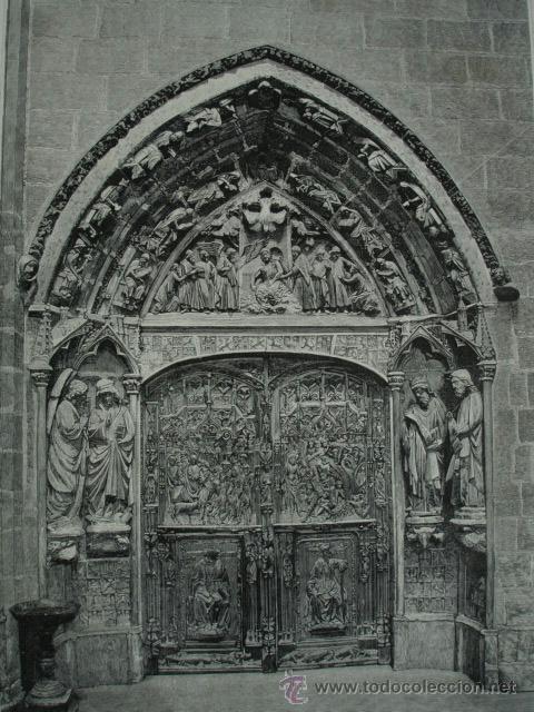Arte: BURGOS PUERTA CATEDRAL.1879 - Foto 1