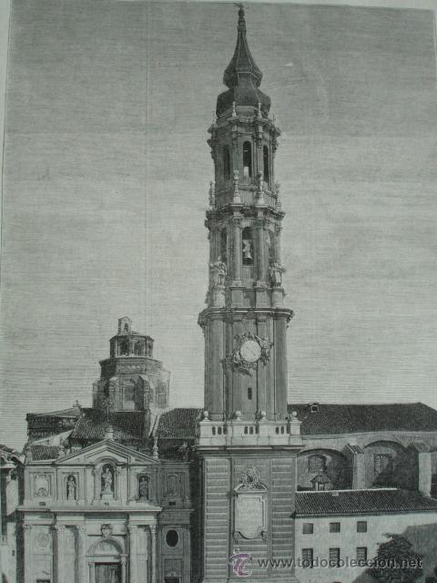 Arte: ZARAGOZA LA SEO  .1879 - Foto 1