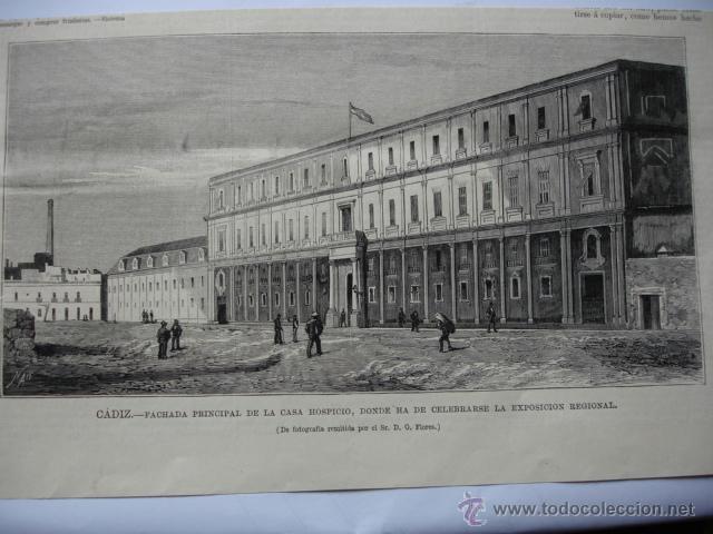 Arte: CADIZ HOSPICIO.1879 - Foto 1