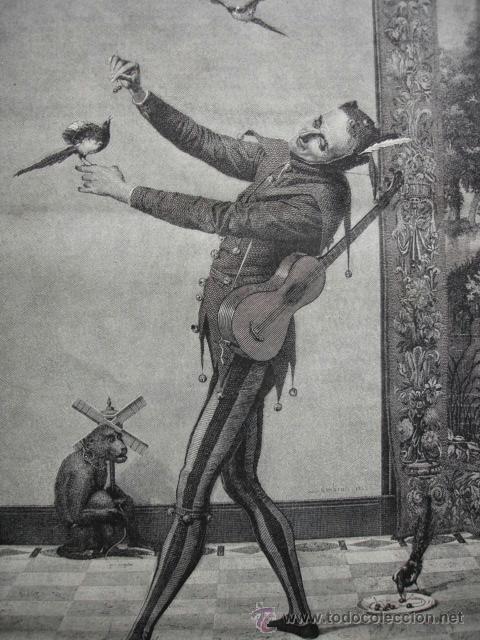 Arte: EL BUFON DE LA CORTE .LAMBRON.1879 - Foto 1