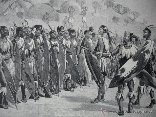 Arte: GUERREROS ZULUS 1879 - Foto 1
