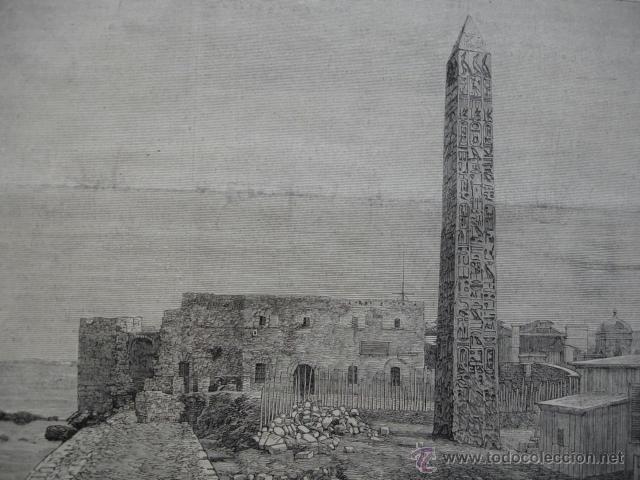 Arte: ALEGANDRIA OBELISCO EGIPTO 1879 - Foto 1