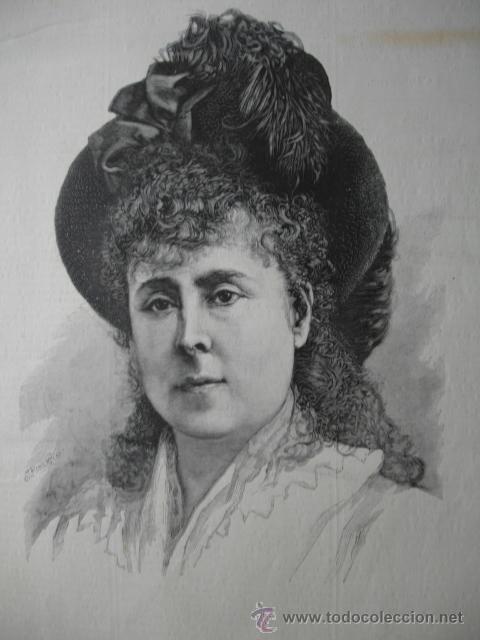 Arte: DUQUESA VIUDA DE MEDINACELI 1879 - Foto 1