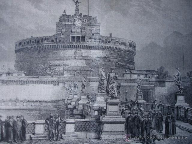 Arte: ROMA CASTILLO DE SANT ANGELO.1870 - Foto 1
