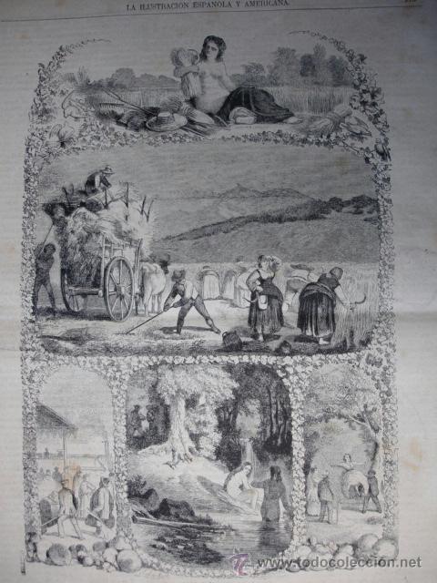 Arte: EL VERANO A&Ntilde;O 1870. - Foto 1
