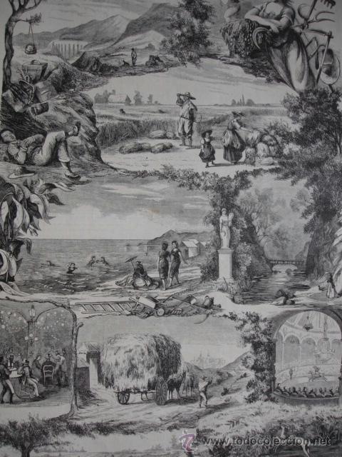 Arte: EL VERANO  .A&Ntilde;O 1871 - Foto 1