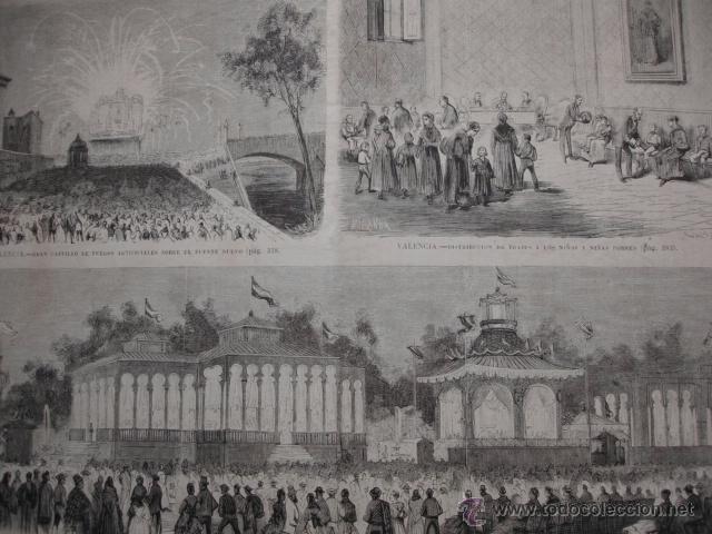 Arte: LA FERIA DE VALENCIA .A&Ntilde;O 1871 - Foto 1