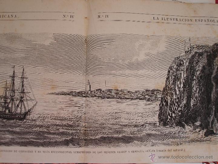 Arte: TARIFA Y EL VIGIA SEMAFORICO DE LLOBET Y COM. .1871 - Foto 1