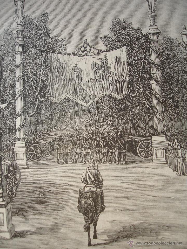 Arte: BERLIN DESFILE EN LA AVENIDA DE LOS TILOS 1871 - Foto 1