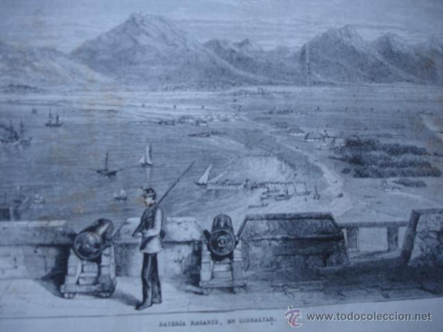 Arte: GIBRALTAR BATERIA RASANTE .1871 - Foto 1
