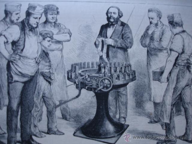 Arte: MAQUINA TIPOGRAFICA .1871 - Foto 1