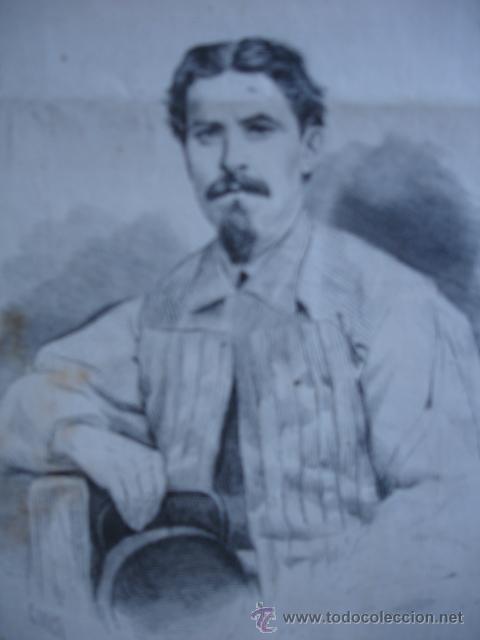 Arte: CESAREO SANCHEZ .CUBA DEFENSOR DE LA TORRE DEL COLOR .1871 - Foto 1