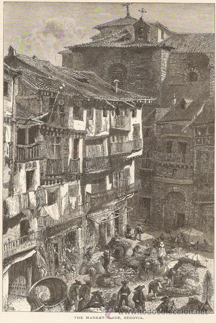 Arte: Segovia, Plaza del Mercado - Foto 1