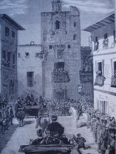 Arte: MERIDA LLEGADA REAL  A&Ntilde;O 1879 - Foto 1