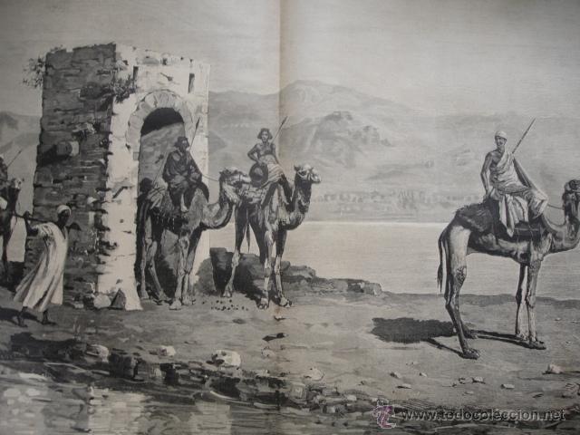 Arte: CARAVAN DE ABISINIOS LUIS JIMENEZ. A&Ntilde;O 1891 - Foto 1