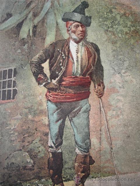 Arte: UN GITANO MILLAN FERRIZ . A&Ntilde;O 1891 - Foto 1
