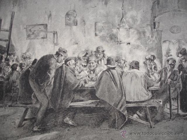 Arte: LA TABERNA LUIS GRANER Y ARRUFI . A&Ntilde;O 1891 - Foto 1