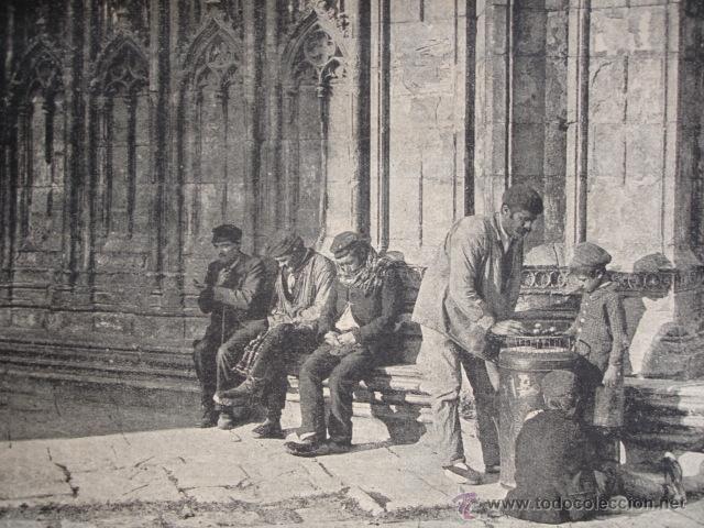 Arte: ARCATURAS CATEDRAL TARRAGONA. A&Ntilde;O 1891 - Foto 1