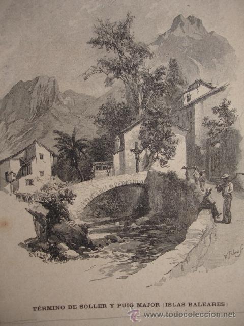 Arte: SOLLER Y PUIG MAJOR MALLORCA . A&Ntilde;O 1891 - Foto 1