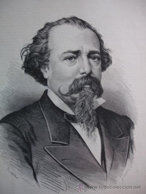 Arte: ADELARDO LOPEZ DE AYALA .A&Ntilde;O 1879 - Foto 1