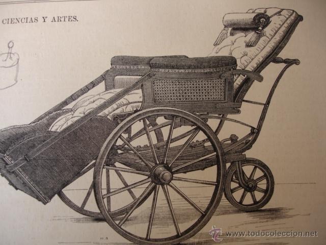 Arte: SILLA DE RUEDAS  A&Ntilde;O 1879 - Foto 1