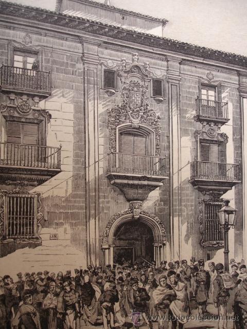 Arte: LOGRO&Ntilde;O PALACIO ESPARTERO  A&Ntilde;O 1879 - Foto 1