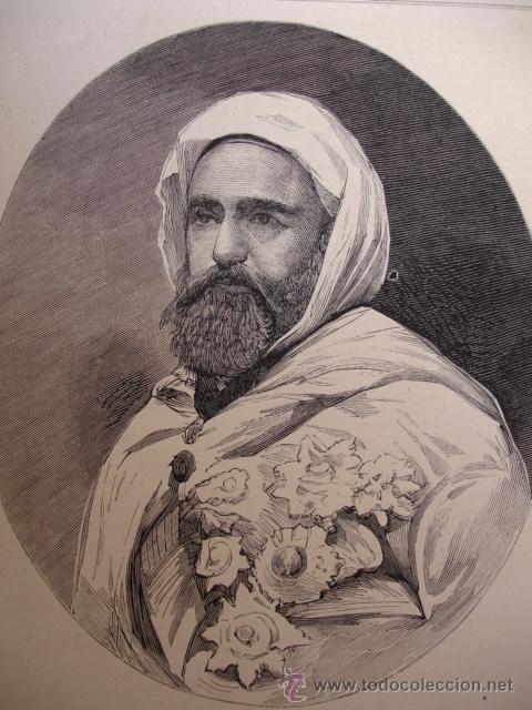 Arte: ABD EL KADER .ARGELIA  A&Ntilde;O 1879 - Foto 1