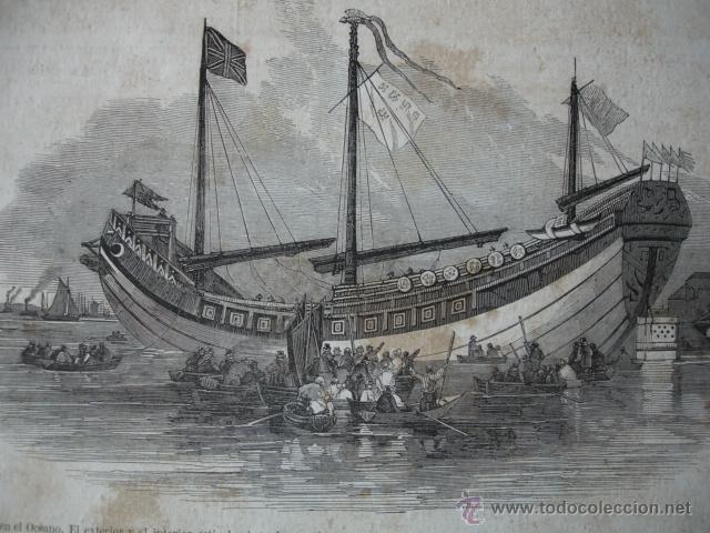 Arte: JUNCO CHINO  MARINA A&Ntilde;O 1853 - Foto 1