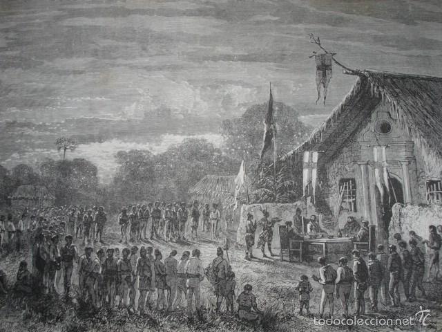 Arte: COMIDA DE NAVIDAD SARAYACU PERU A&Ntilde;O 1865 - Foto 1