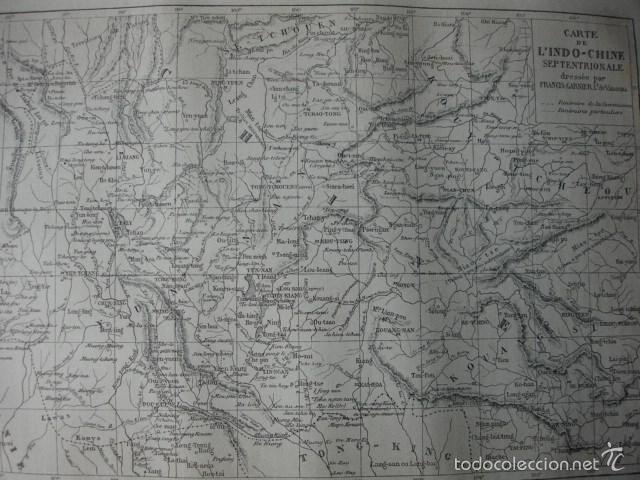 Arte: MAPA DE INDOCHINA A&Ntilde;O 1865 - Foto 1