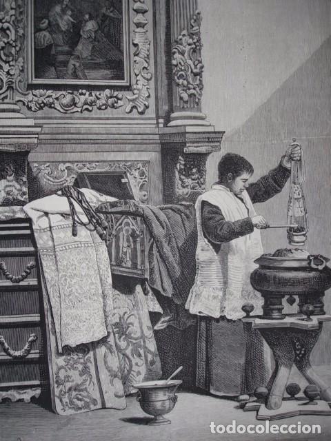 Arte: ANTES DE LA FUNCION ISIDRO GIL A&Ntilde;O 1878 - Foto 1