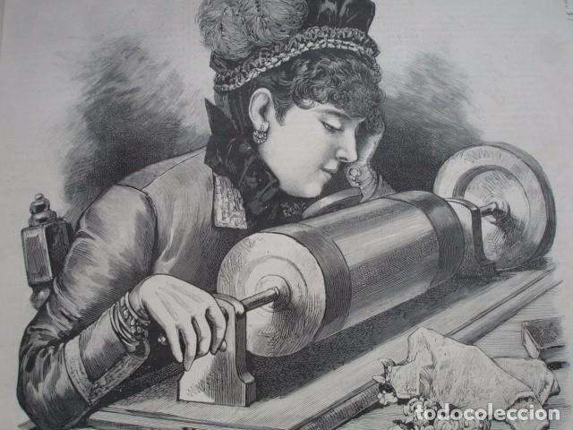 Arte: FONOGRAFO DE EDISON A&Ntilde;O 1878 - Foto 1