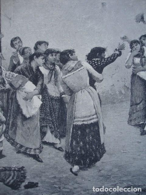 Arte: LA TEMPESTAD  FAUSTO ZONARO A&Ntilde;O 1888 - Foto 1