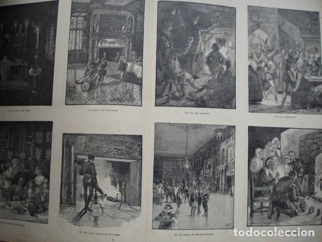 Arte: ESCENAS DE LA NAVIDAD DE ANTA&Ntilde;O A&Ntilde;O 1888 - Foto 1