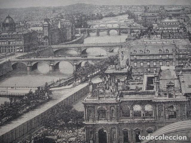 Arte: LOS PUENTES DE PARIS  .A&Ntilde;O 1888 - Foto 1