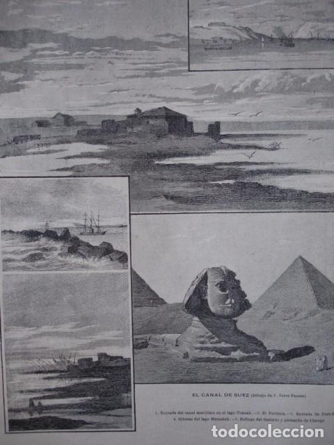 Arte: EL CANAL DE SUEZ  A&Ntilde;O 1887 - Foto 1