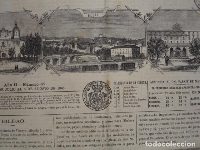 Arte: BILBAO ,A&Ntilde;O 1865.23X9 - Foto 1