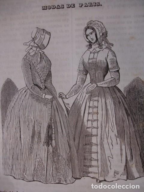 Arte: MODA DE PARIS A&Ntilde;O 1843 - Foto 1