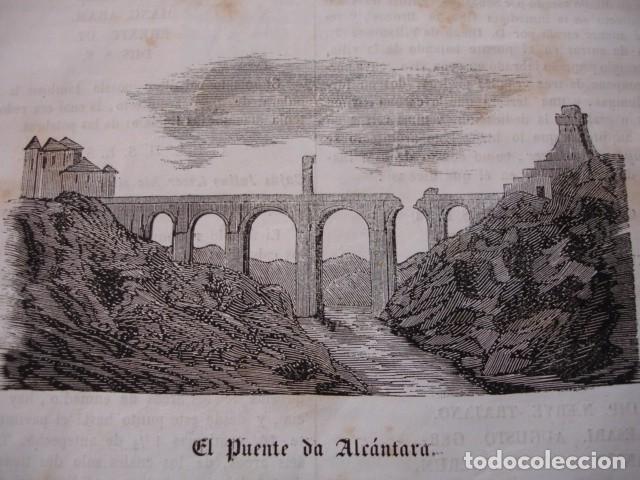 Arte: PUENTE DE ALCANTARA 1843 - Foto 1