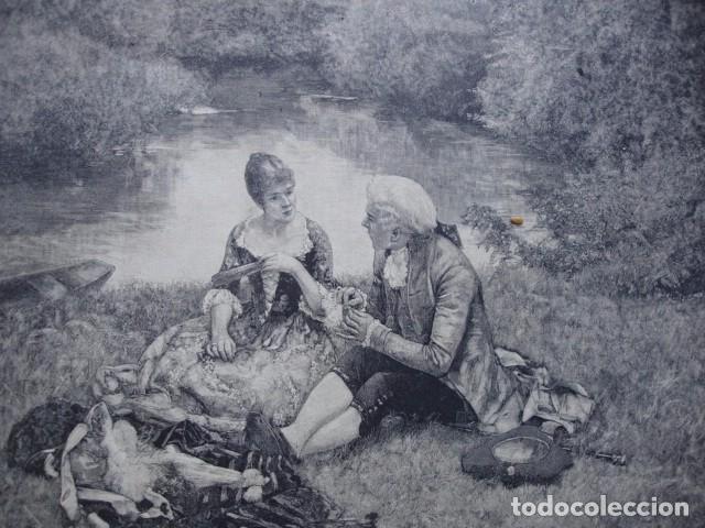 Arte: LUNA DE MIEL LUIS JIMENEZ  A&Ntilde;O 1891 - Foto 1