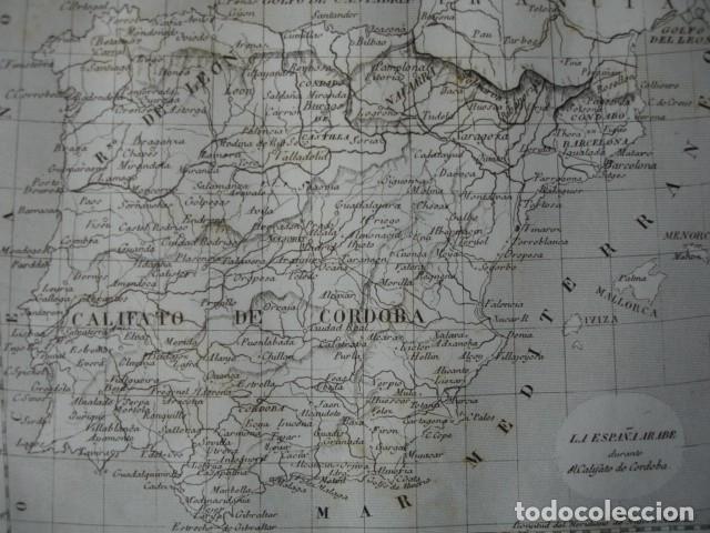 Arte: MAPA ESPA&Ntilde;A ARABE . A&Ntilde;O 1852 - Foto 1