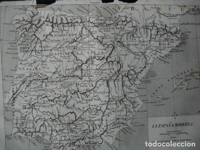 Arte: MAPA ESPA&Ntilde;A MODERNA  . A&Ntilde;O 1852 - Foto 1
