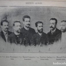 Arte: SEXTETO QUILEZ MUSICO AÑO 1888