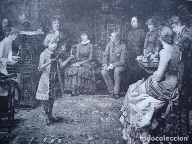 Arte: A TEA PARTY .CODINA LANGLIM .A&Ntilde;O 1888 - Foto 1